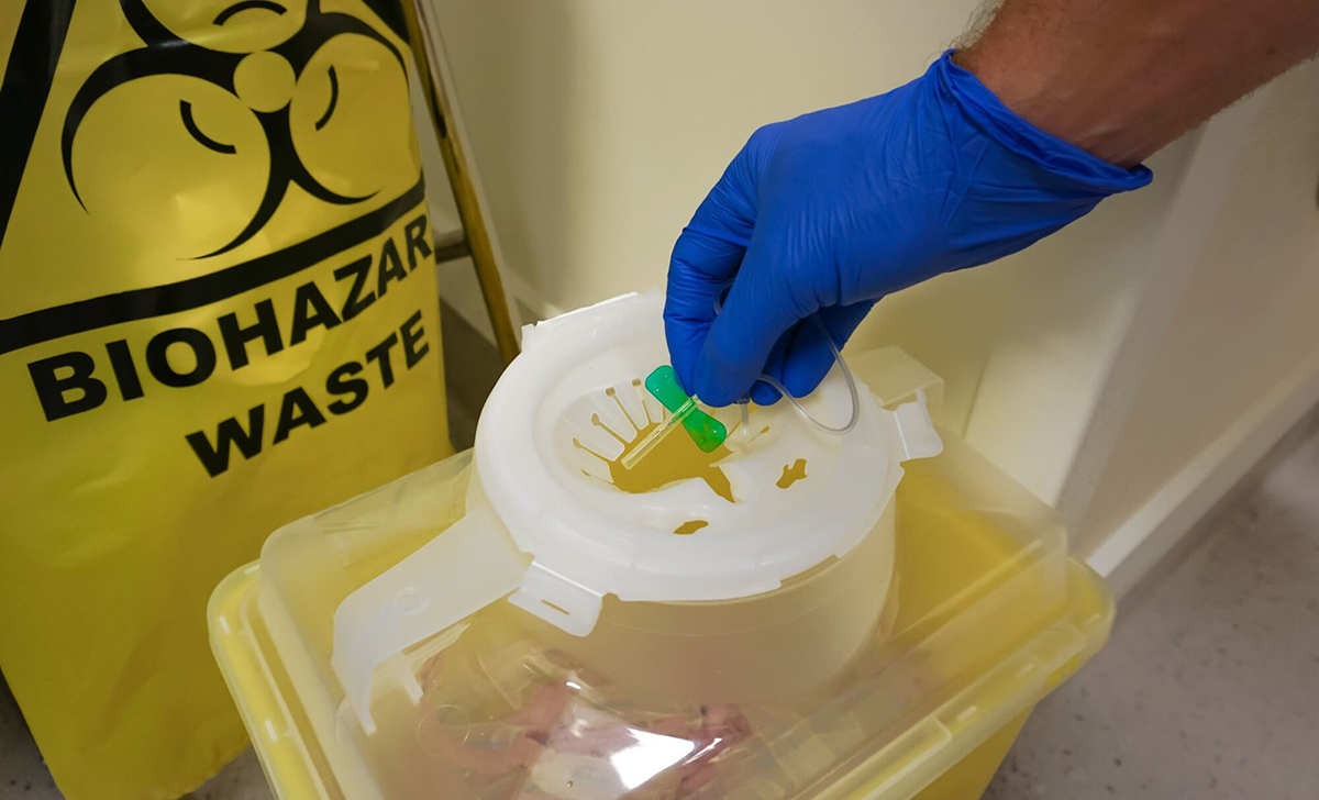 sharps container