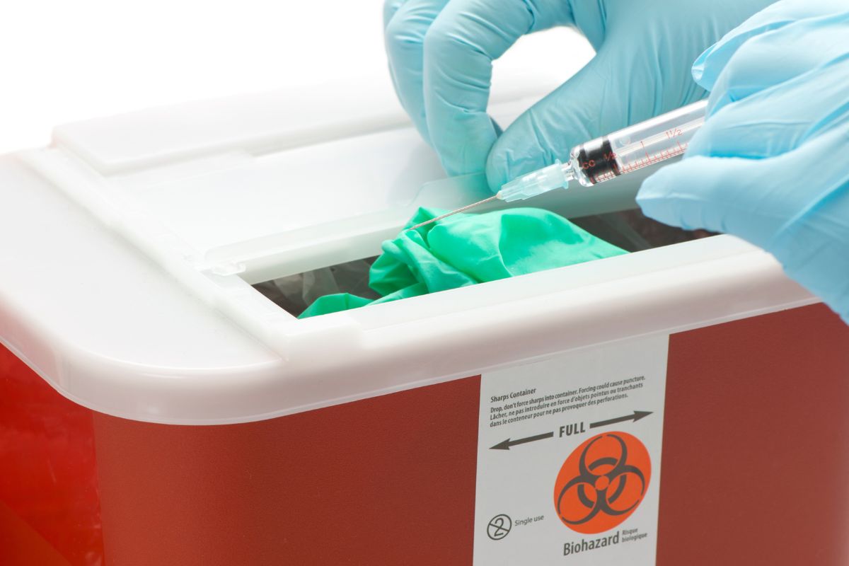 sharps container