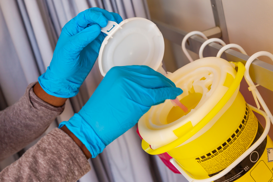 sharps container