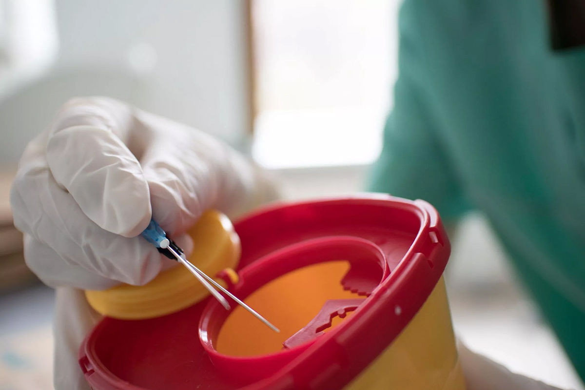 sharps container