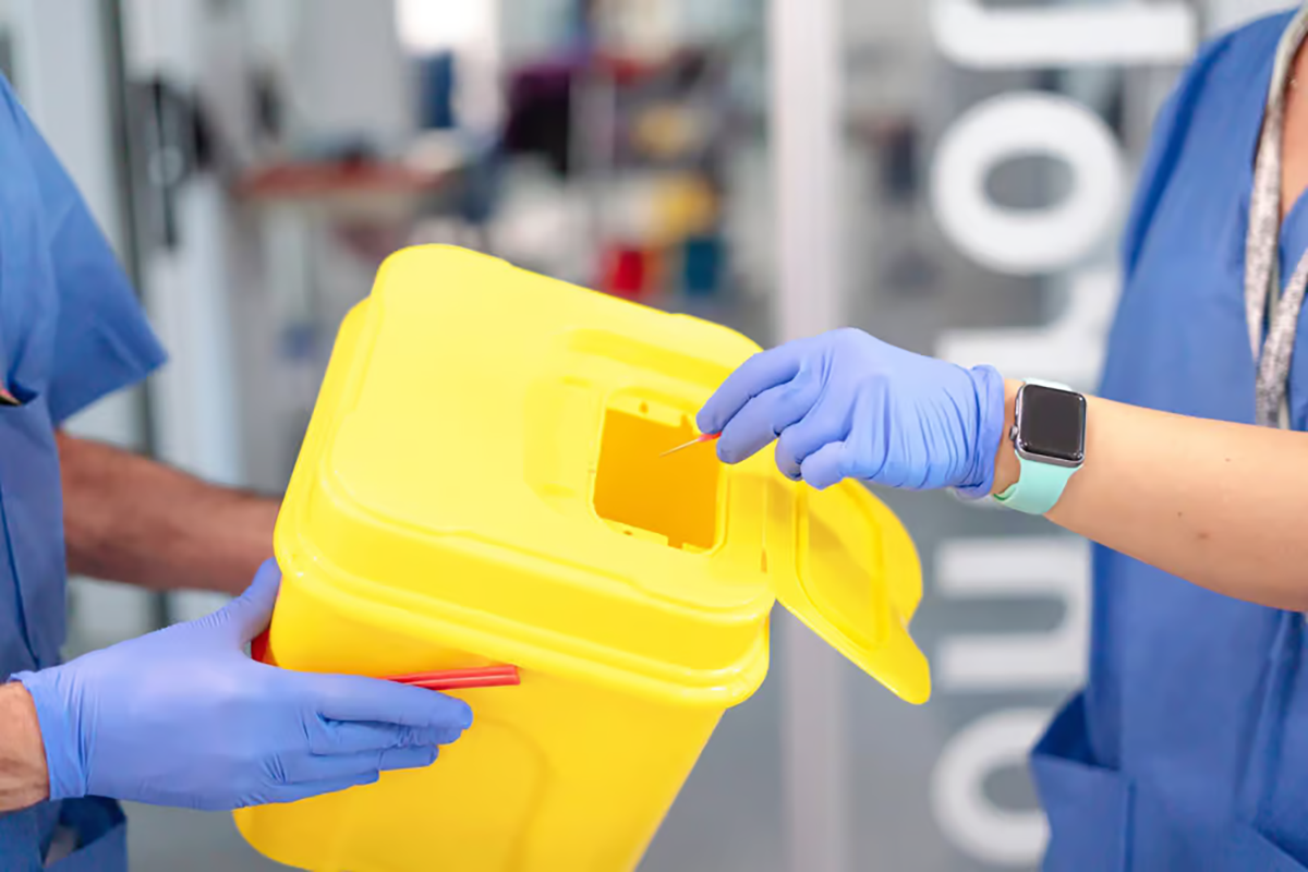 sharps container