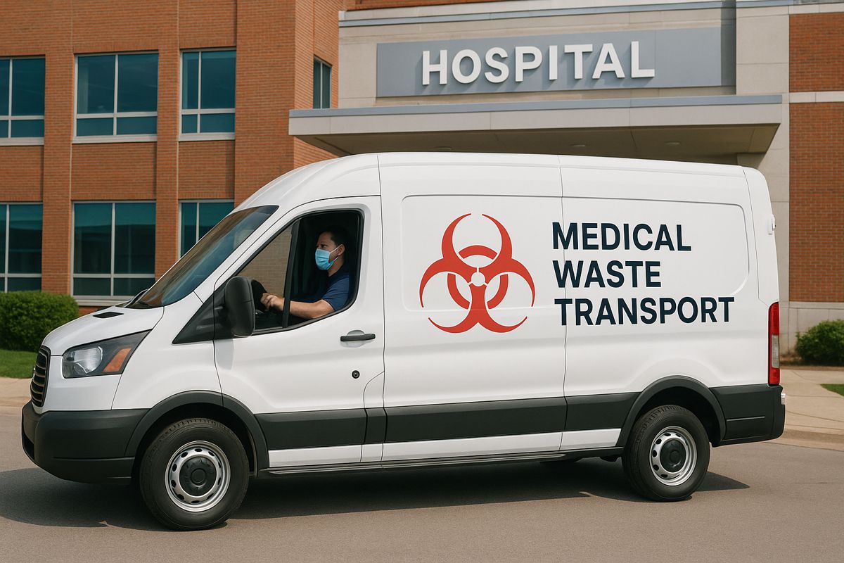 medical waste truck