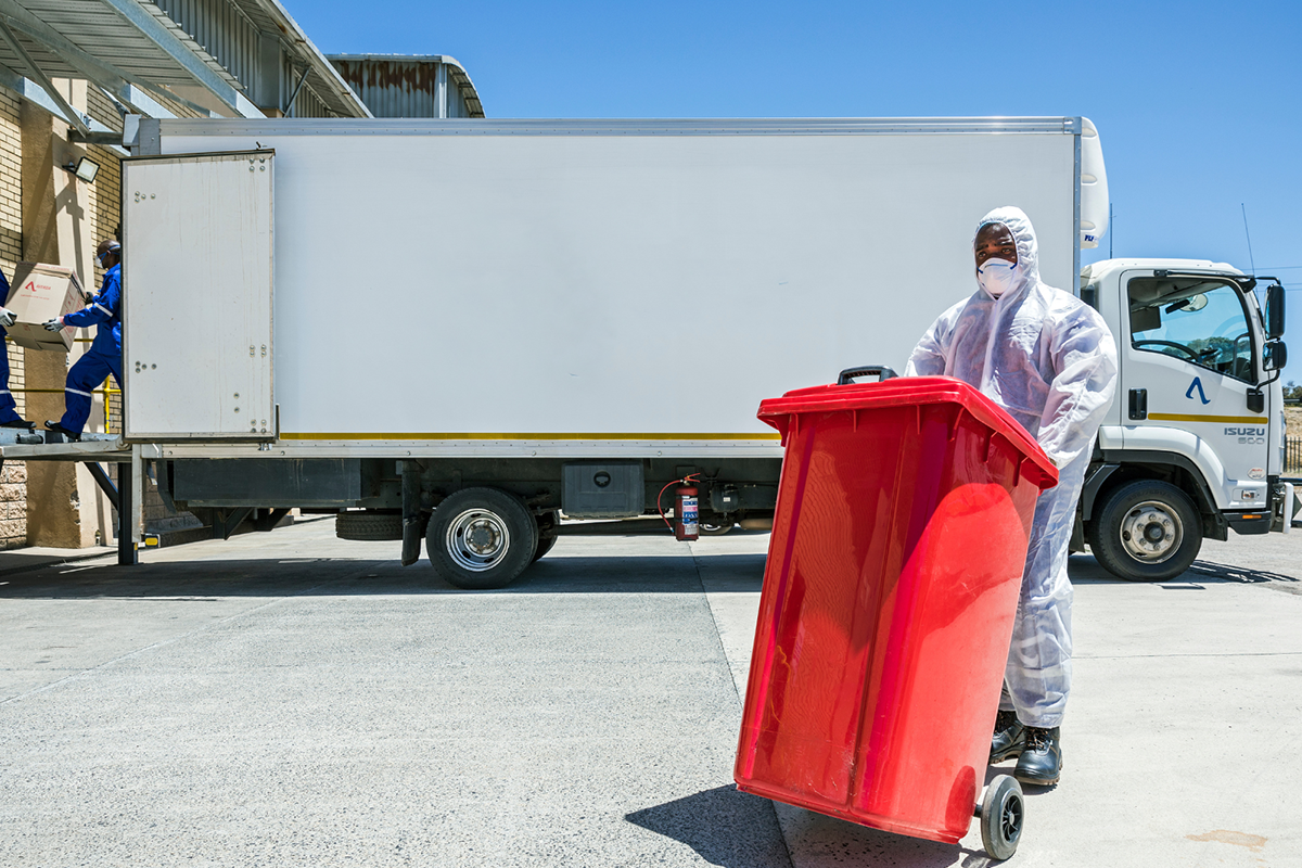medical waste truck